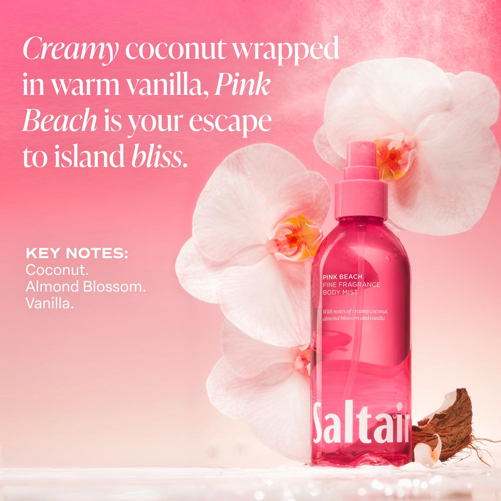Delicate fragrance mist on clothing for subtle island-inspired aroma