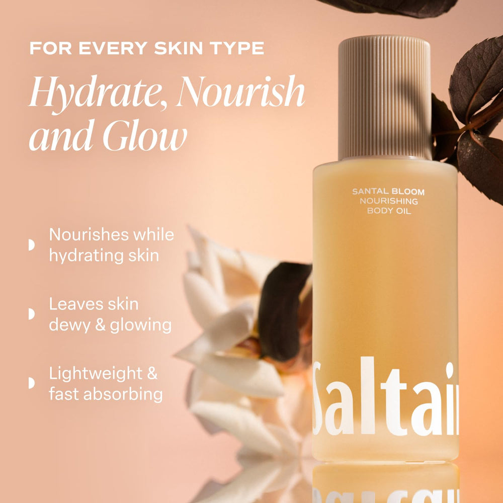 Saltair Santal Bloom fragrance notes swatch with rose and sandalwood
