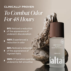 Saltair Serum Deodorant aluminum-free formula gentle on sensitive underarms