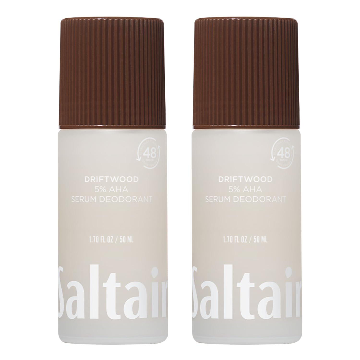 Saltair Serum Deodorant 2-pack in Driftwood scent for all-day freshness