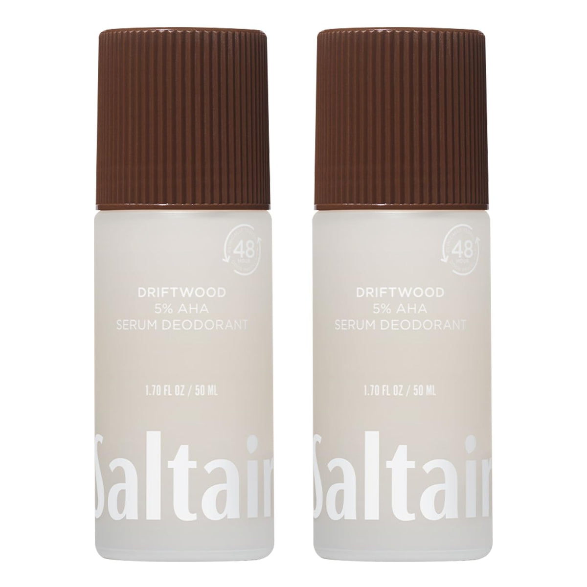 Saltair Serum Deodorant 2-pack in Driftwood scent for all-day freshness