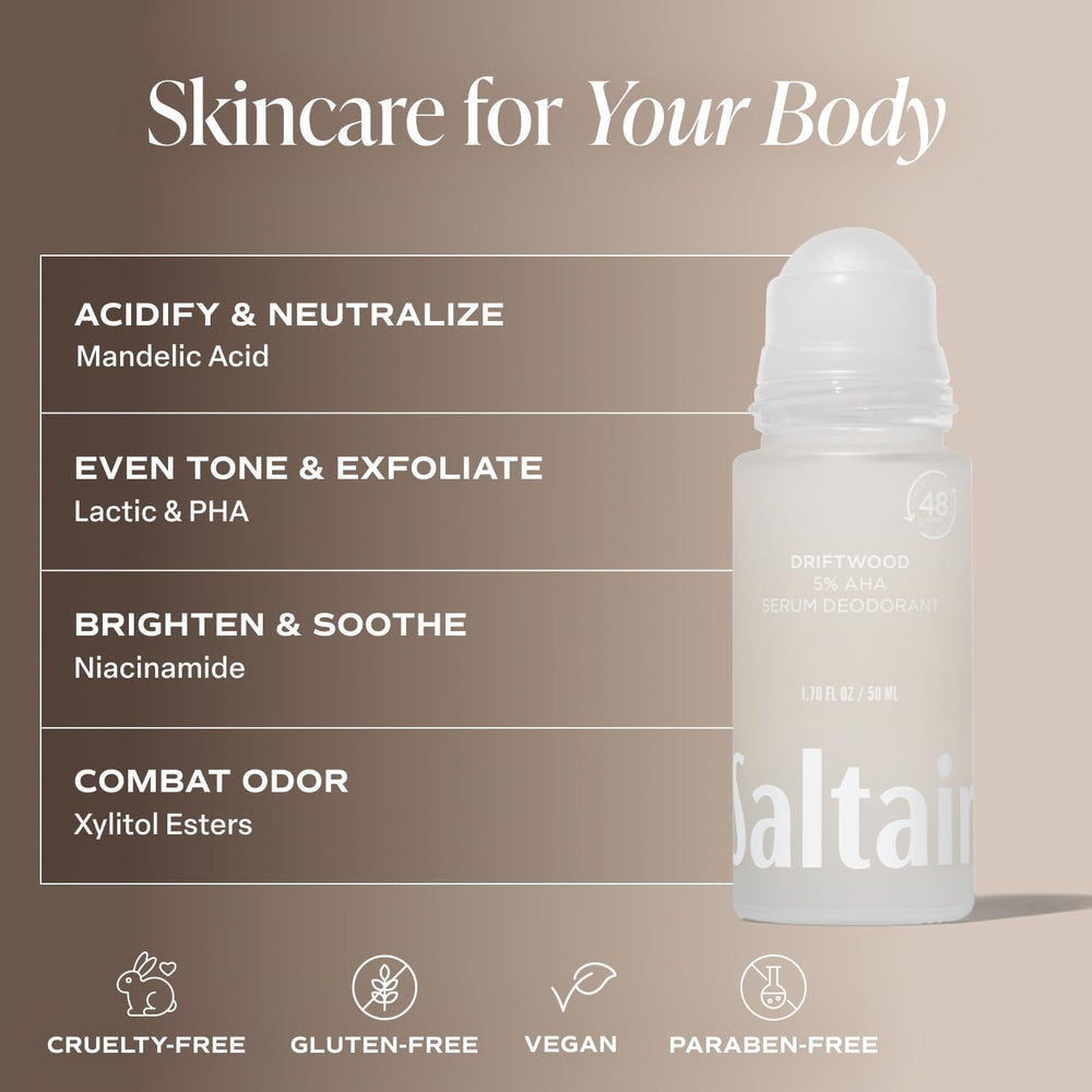 Saltair Serum Deodorant with Niacinamide for smoother underarm skin
