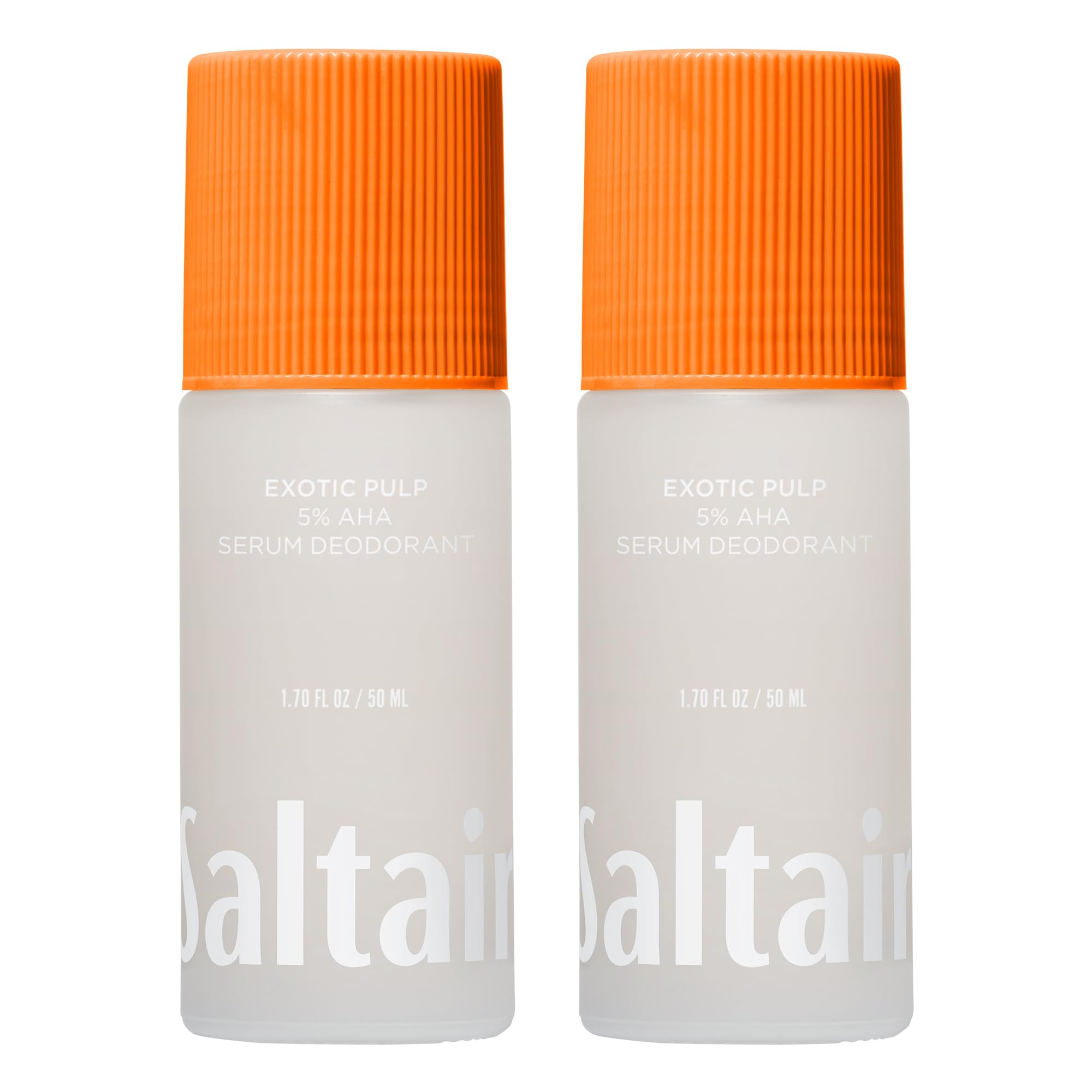 Saltair Serum Deodorant 2-pack bottle shows travel-friendly packaging and odor protection.