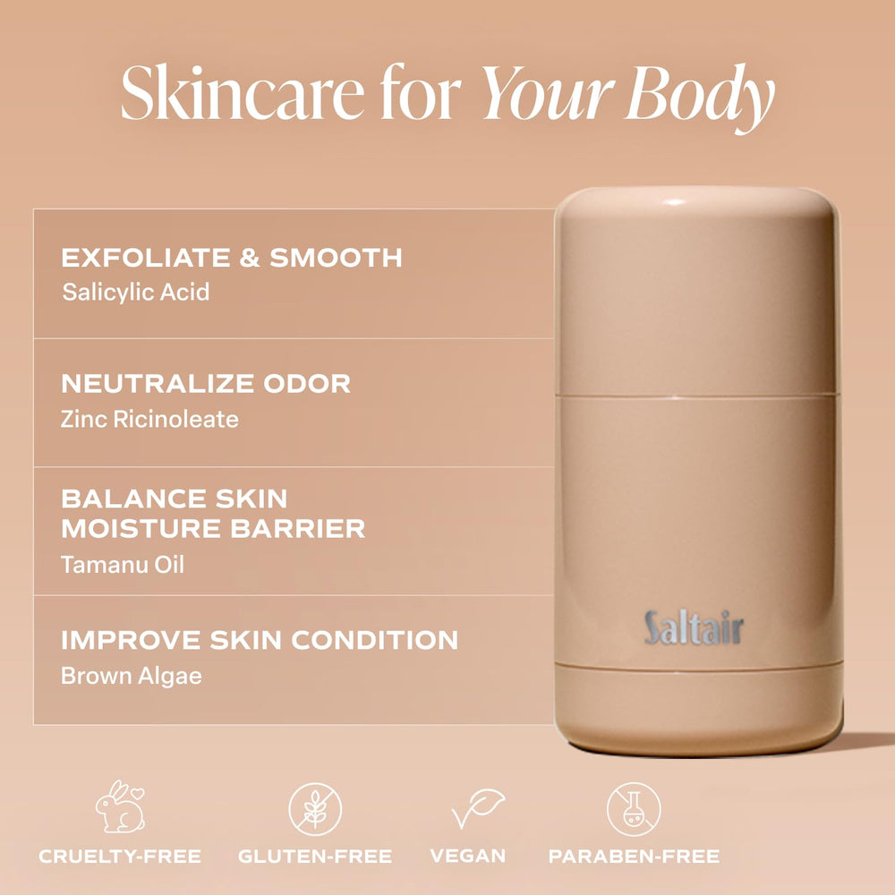 Saltair Skincare Deodorant refillable case for eco-friendly routine