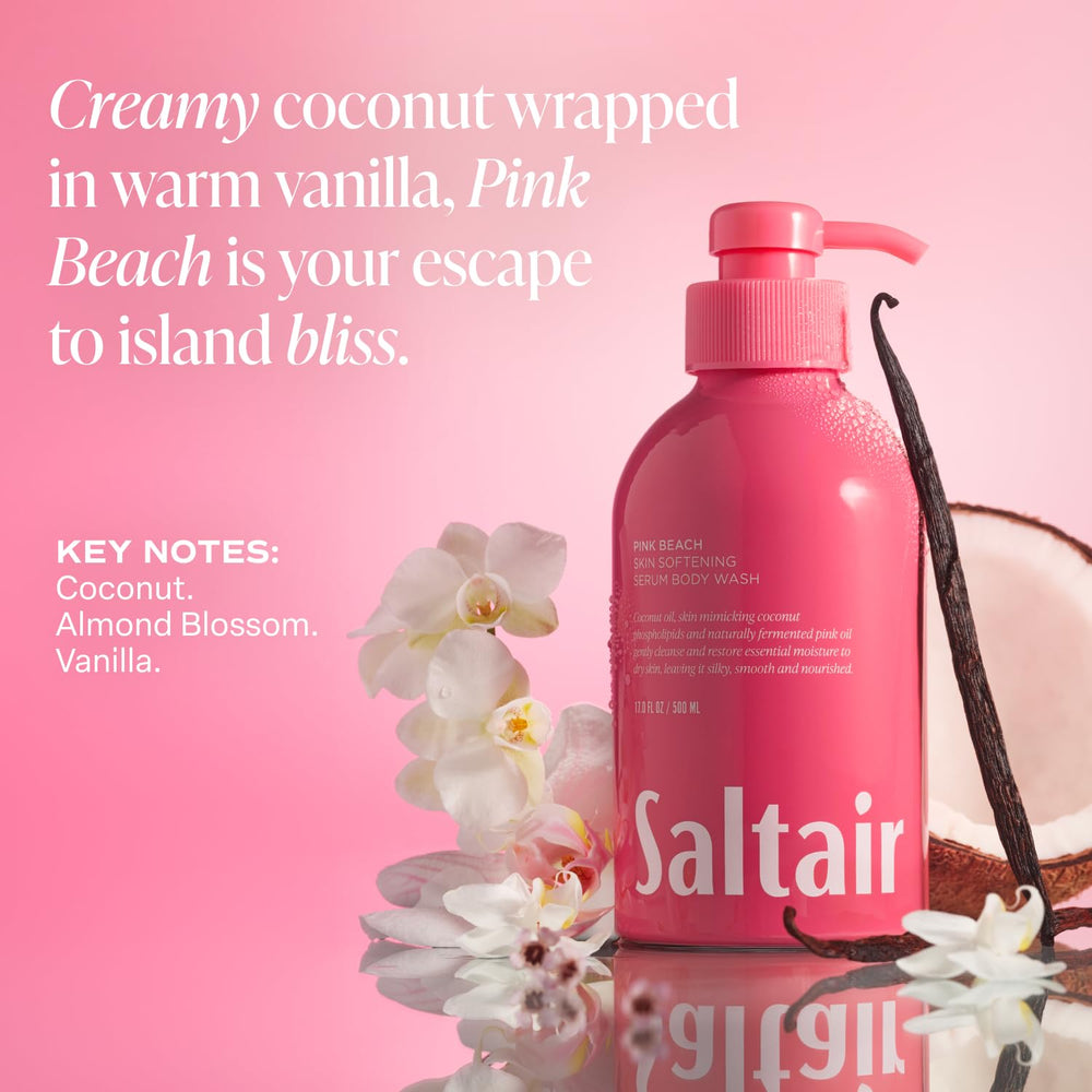 Saltair vegan cruelty-free label signals mindful skincare choices.