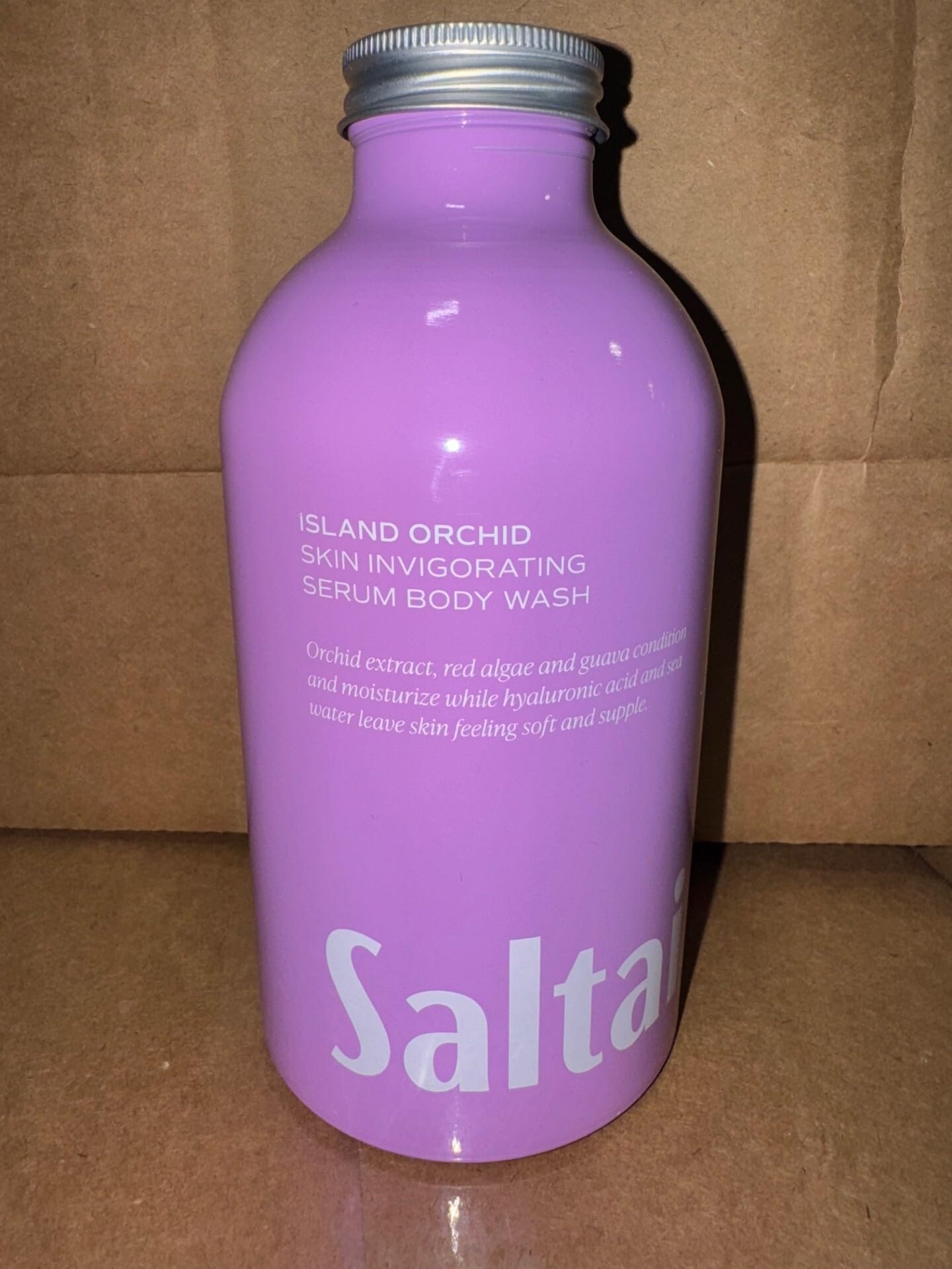 Saltair vegan cruelty-free label communicates ethical skincare values.