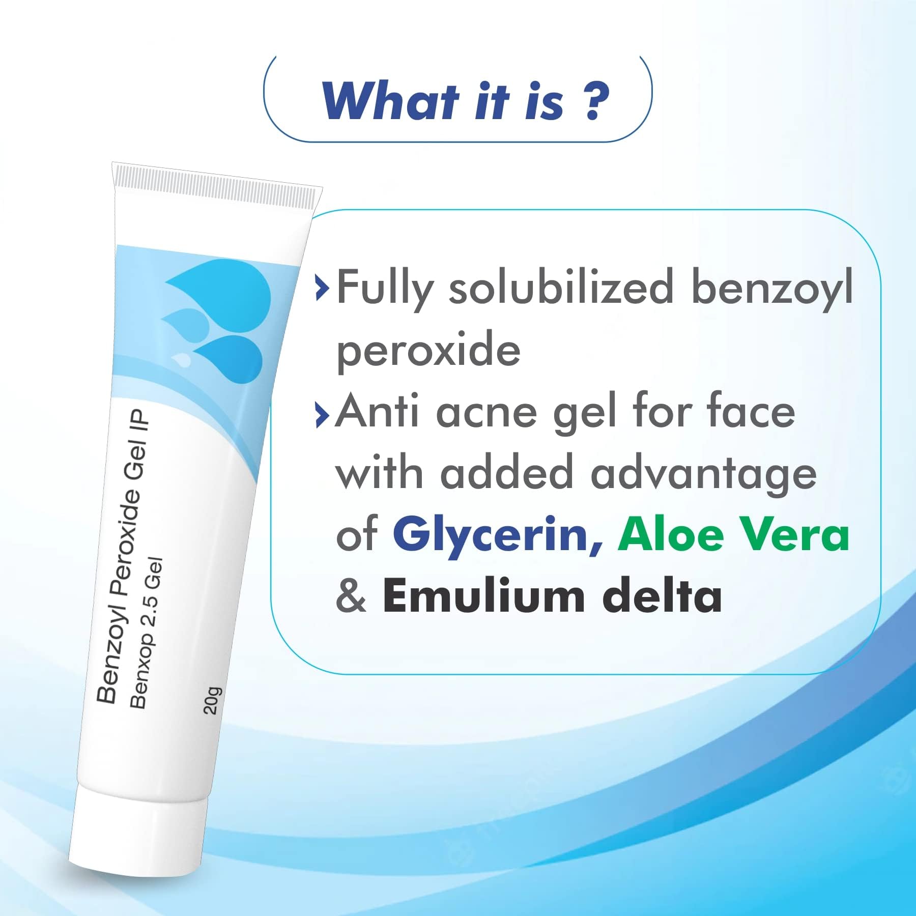 SALVE Benxop, absorción rápida sin residuo pesado.