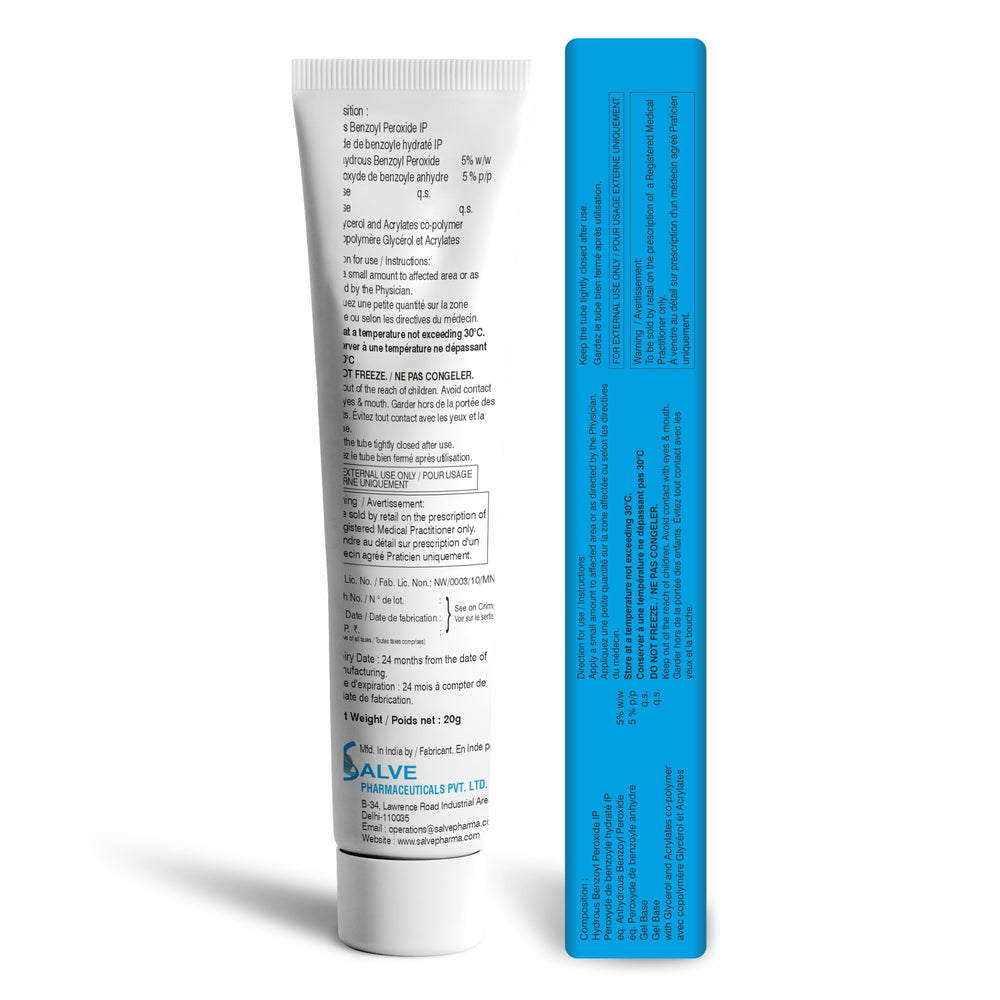 SALVE Benxop apply small amount on face for targeted areas.
