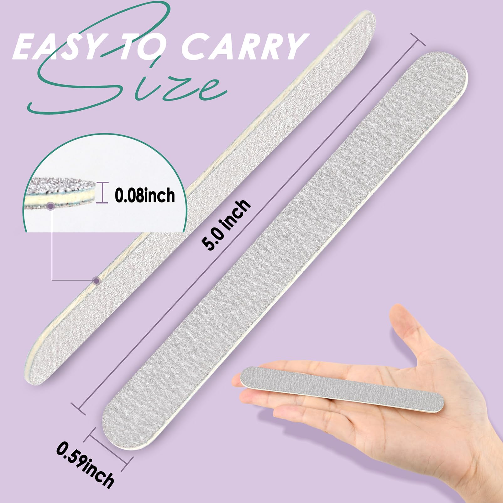 SALVMARY disposable nail files ideal for professional salons and home use.