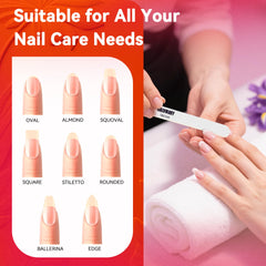 SALVMARY 5 inch nail files with comfortable grip and control