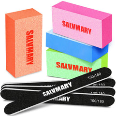 SALVMARY nail files and buffers kit for at-home salon-quality shaping and smoothing.