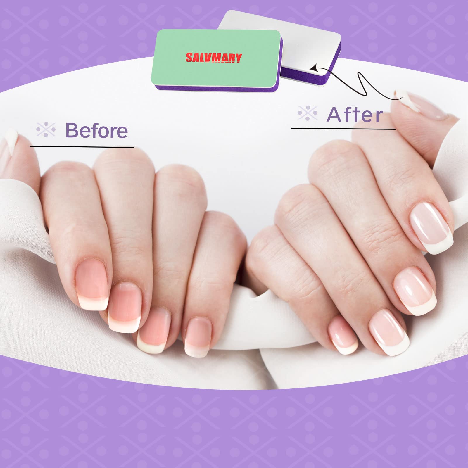 SALVMARY two-piece nail shiner set for home DIY nails