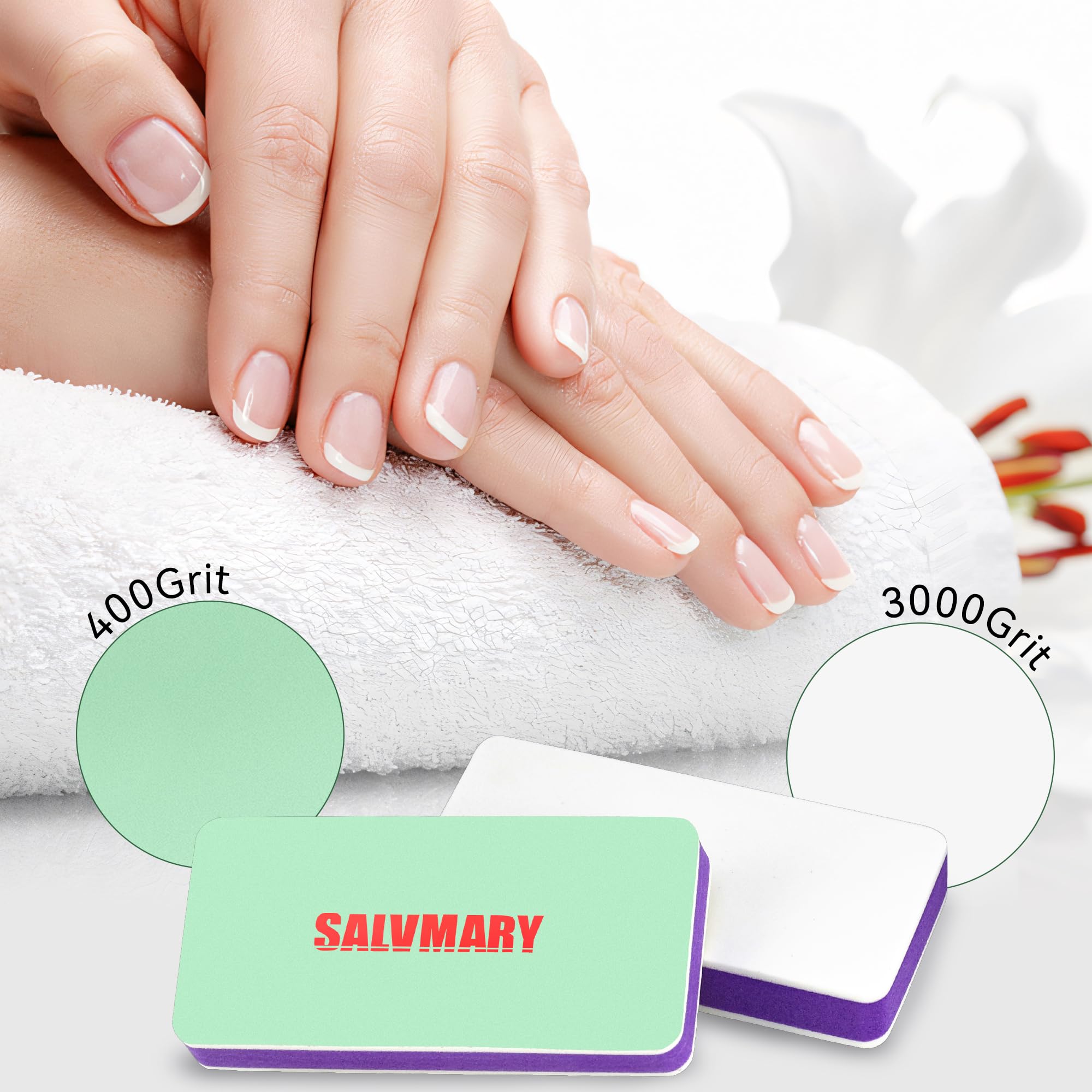 SALVMARY white 3000 grit side adds high gloss shine