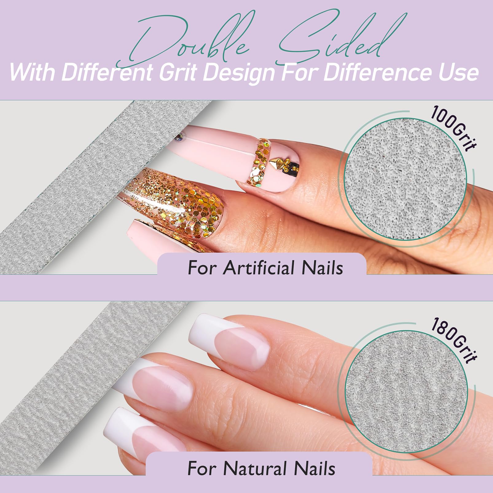 SALVMARY round top nail file reduces risk of injury during filing.