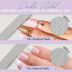 SALVMARY round top nail file reduces risk of injury during filing.
