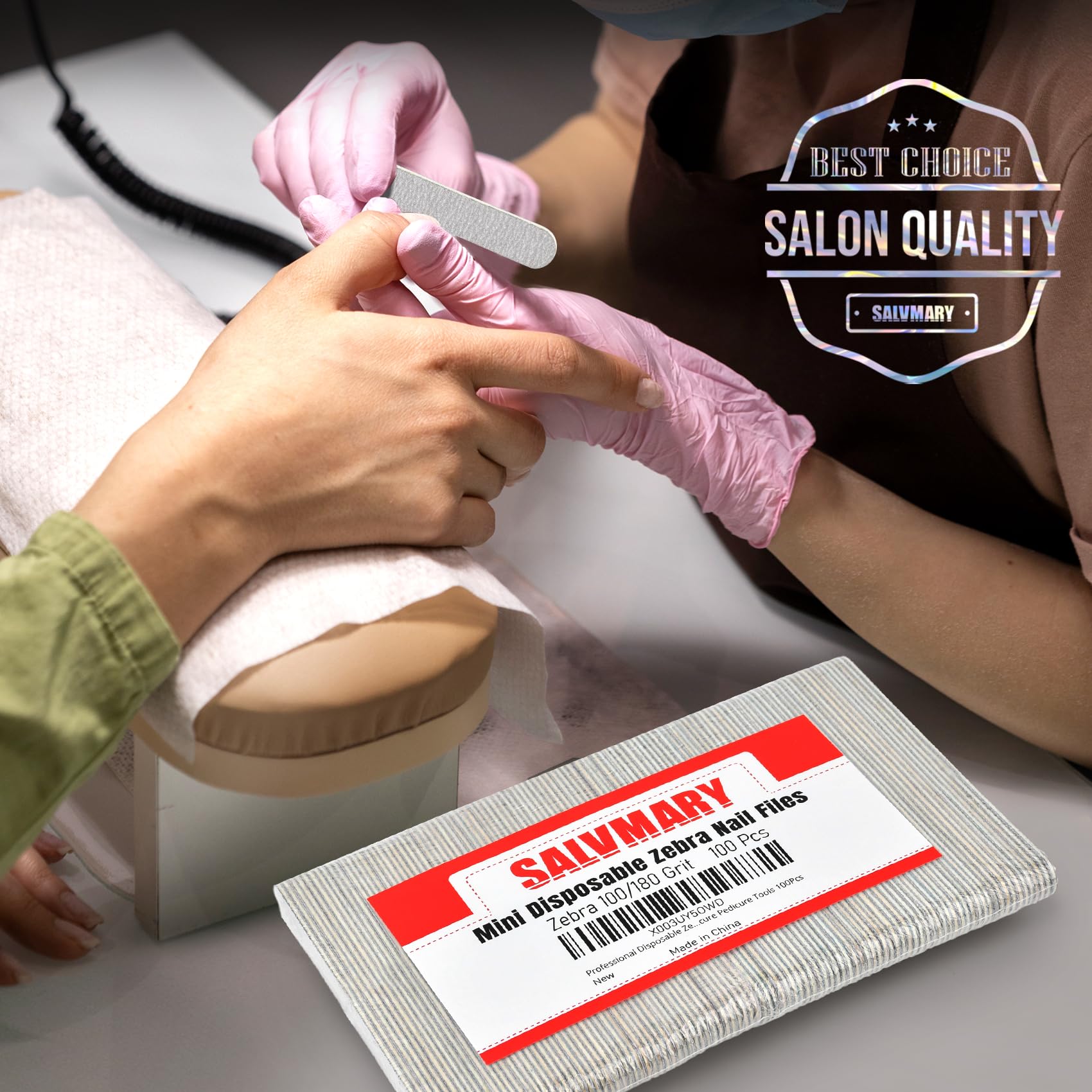 SALVMARY salon-grade nail tool set convenient for on-the-go touch ups.