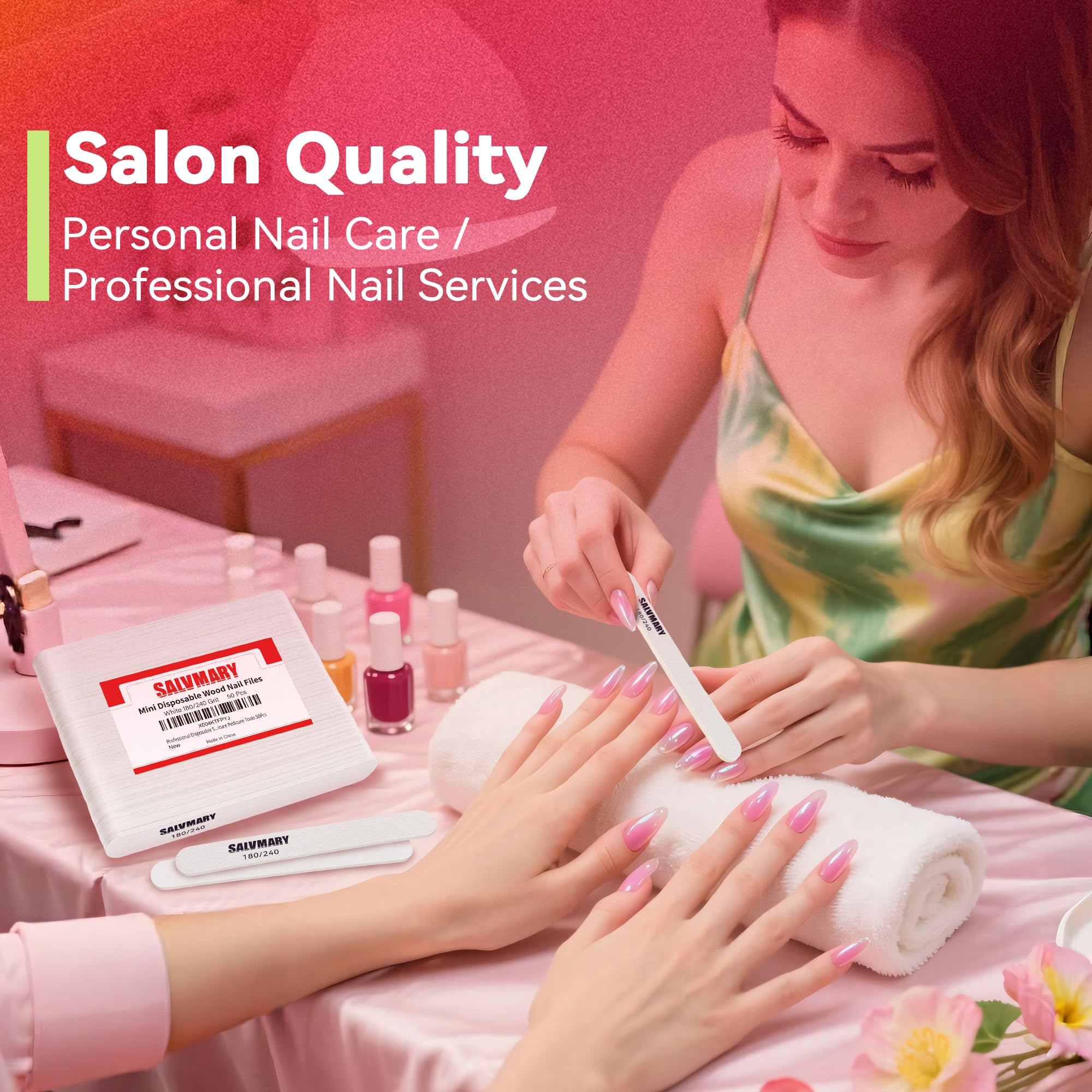 SALVMARY nail files set for salon and home use