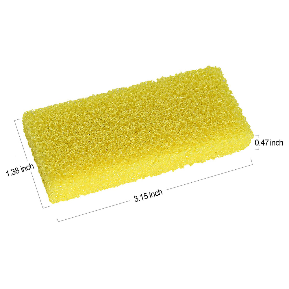 Close-up view of SALVMARY pumice pad used in pedicure