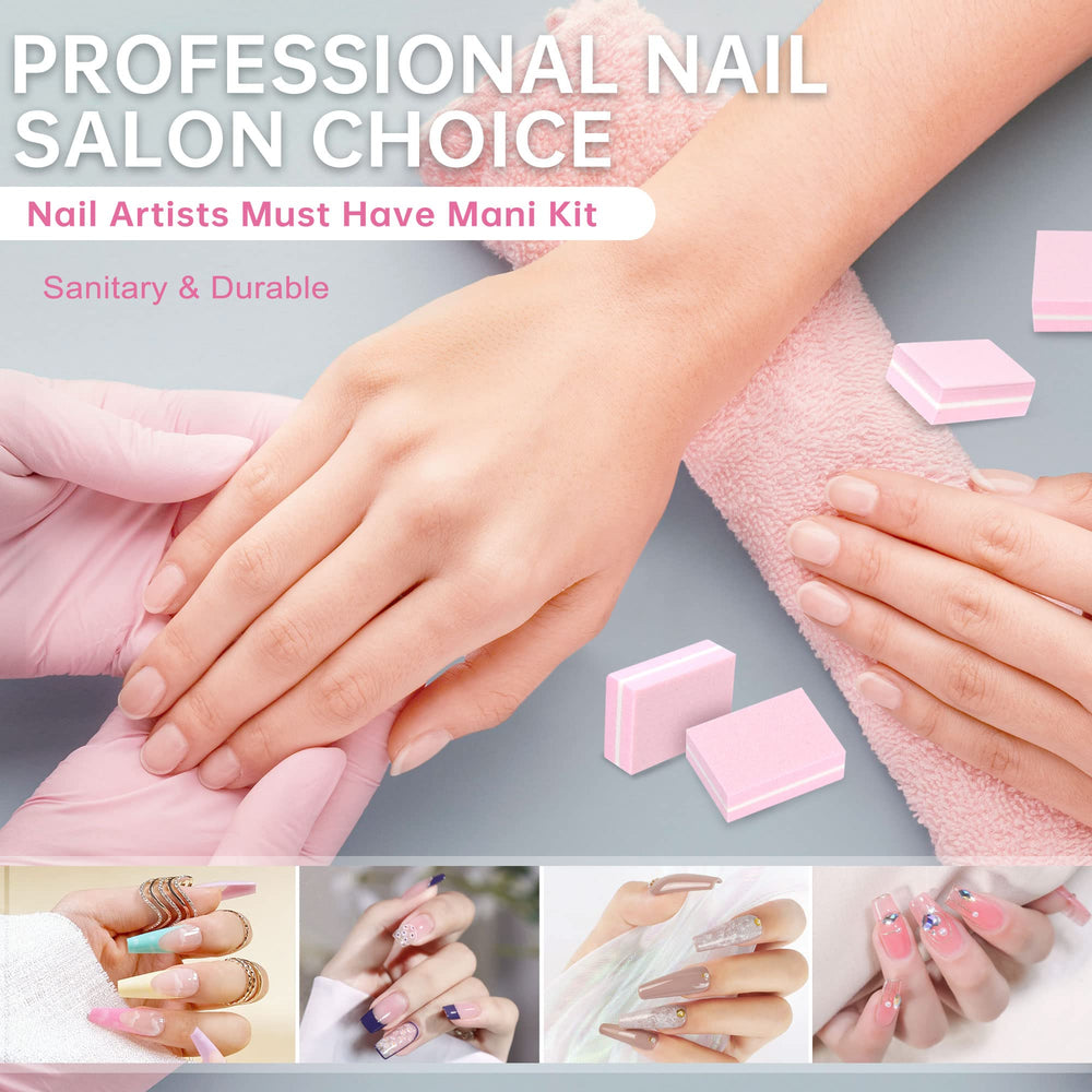SALVMARY washable reusable buffer blocks for DIY nail art touch-ups.