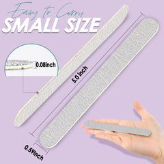 SALVMARY zebra double-sided emery board nail file for versatile filing and smoothing