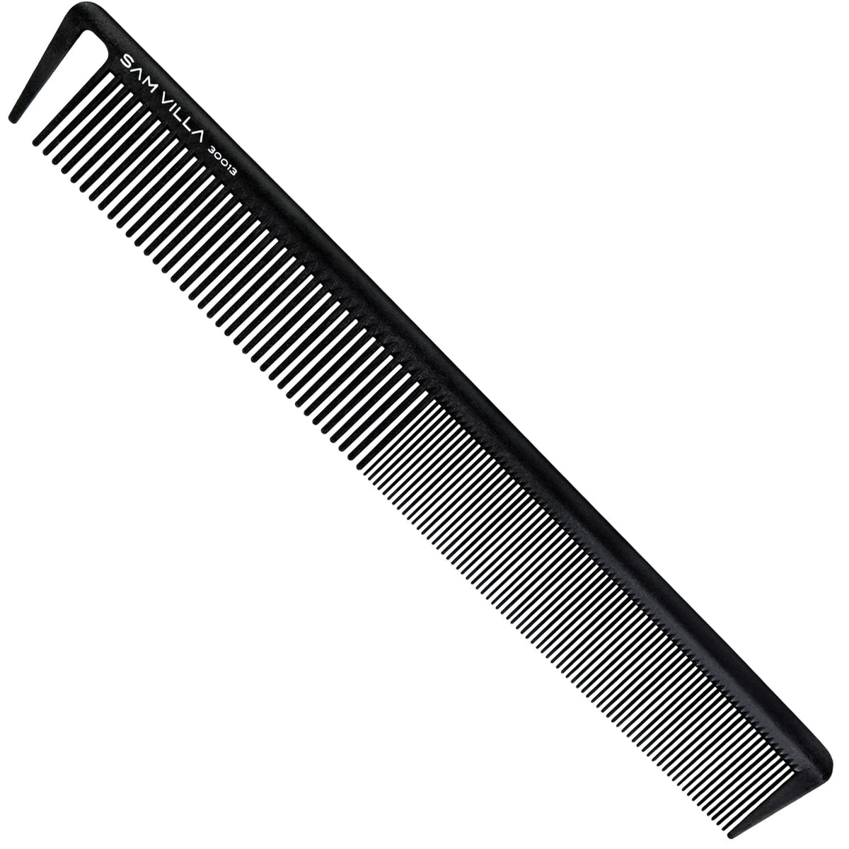 Sam Villa Signature long cutting comb showing snag-free glide for precise sectioning