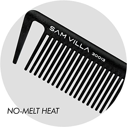 Sam Villa Signature silicone glide illustrating seamless movement through hair textures