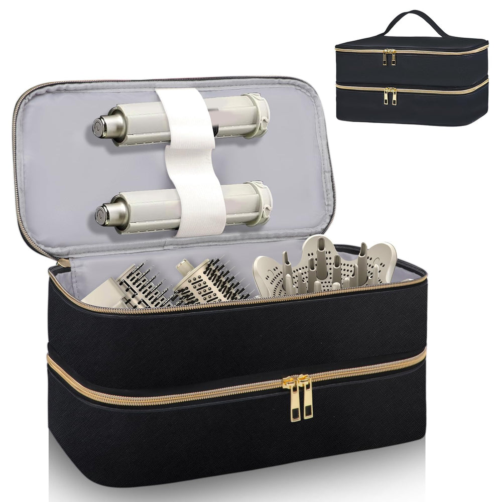 Sambois Shark Flex Style travel case exterior showing protective PU leather finish for travel.