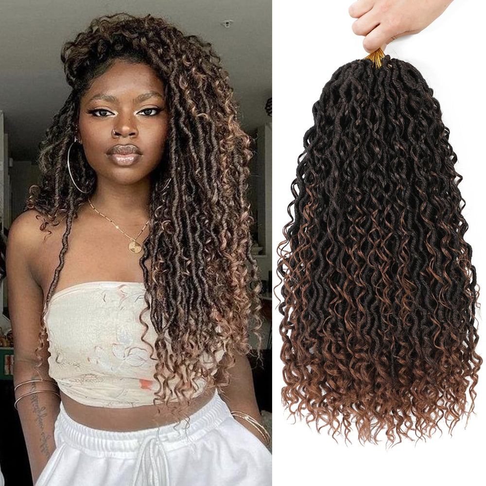 SAMBRAID Goddess Locs 18in bundle for a full, fluffy weave.
