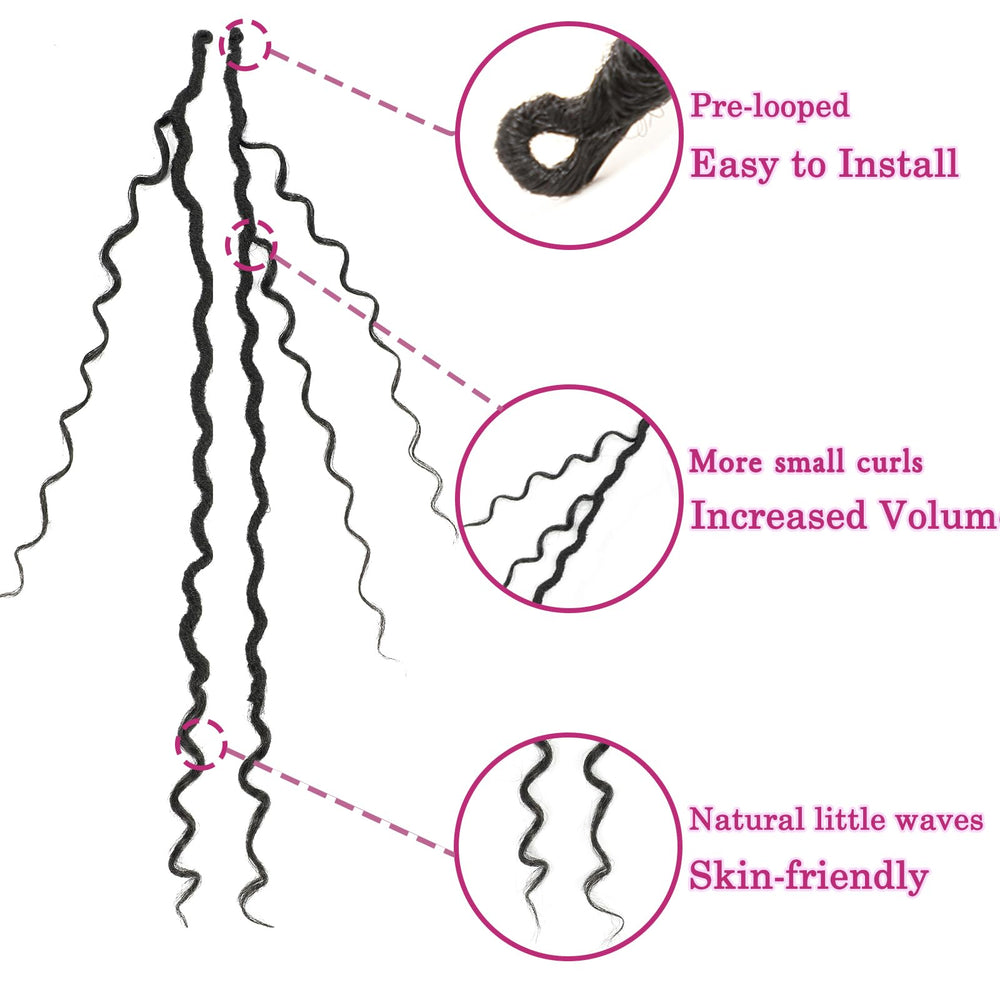 SAMBRAID pre-twisted curls simplify styling with natural-looking volume.
