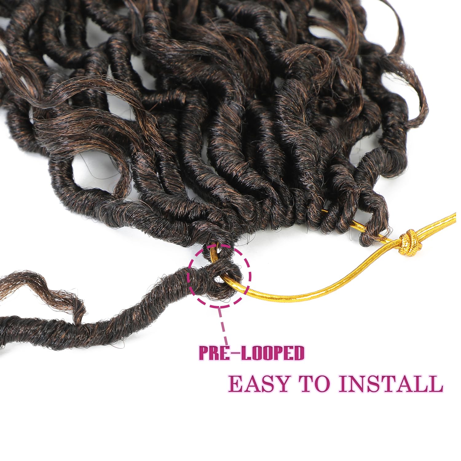 SAMBRAID soft boho loc hair creates comfortable all-day feel.