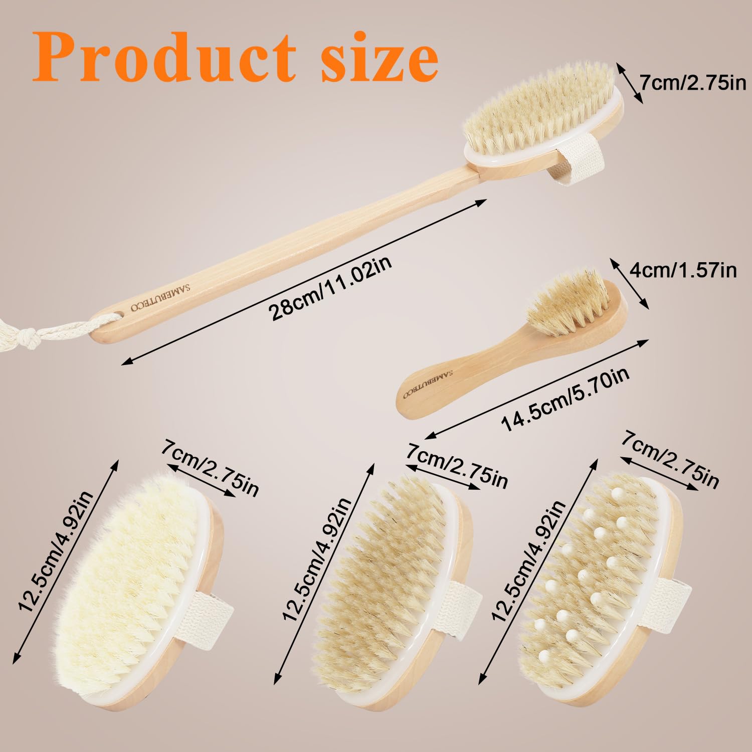 Base de madera natural de SAMEBUTECO para exfoliar con suavidad.