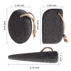 SAMEBUTECO volcanic pumice cone small targets hard-to-reach spots like between toes