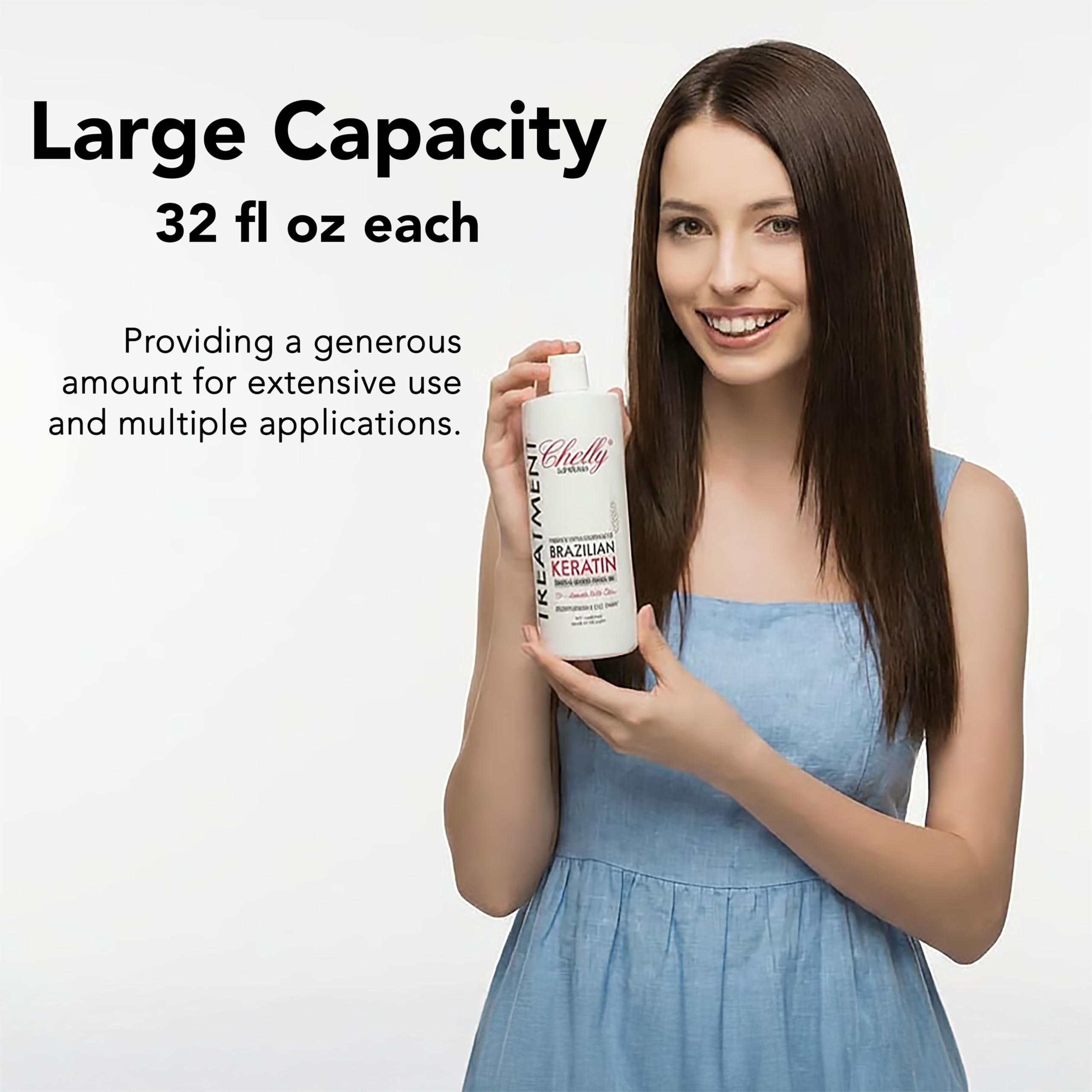 Sameriver Chelly Keratin Chocolate finish shows shiny, natural-looking results.