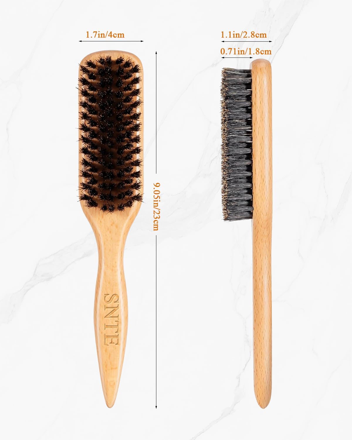 Samnyte comb cleaning tool to remove hair after use.