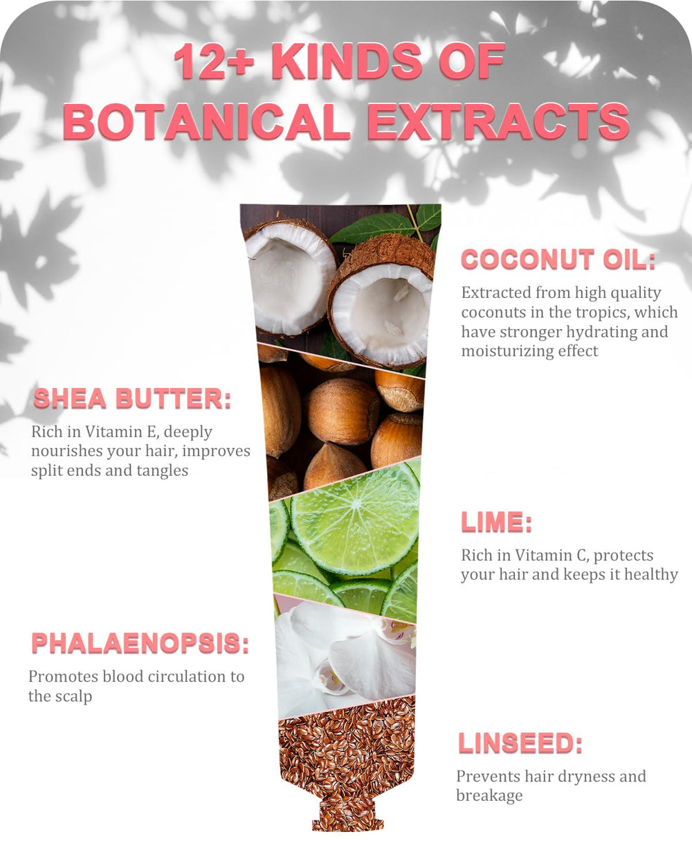 Samnyte 4 en 1 nutricion-plantas, mezcla vegetal para el cabello