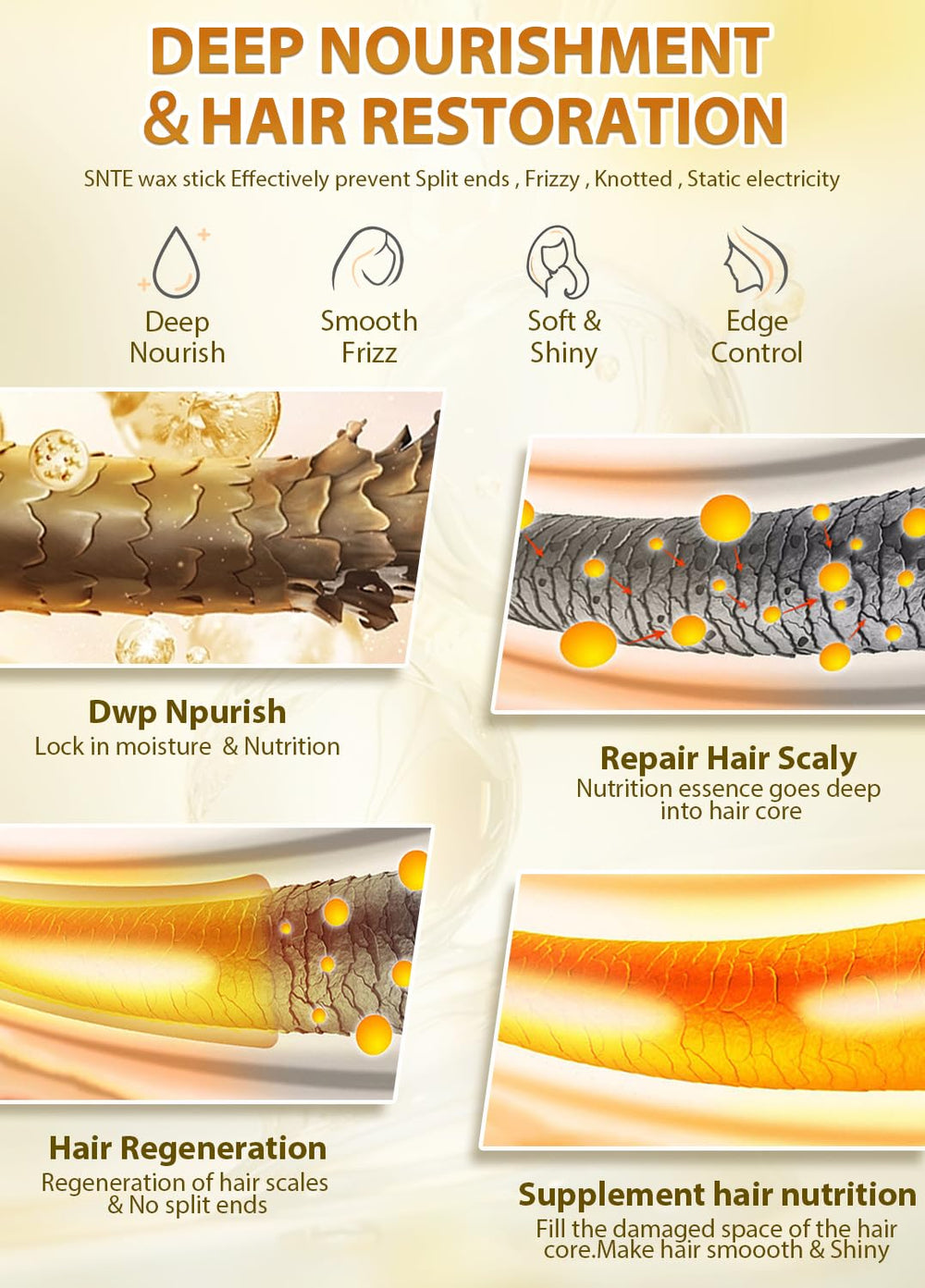 Samnyte Hair Wax Stick: fórmula sin fragancia para piel sensible.