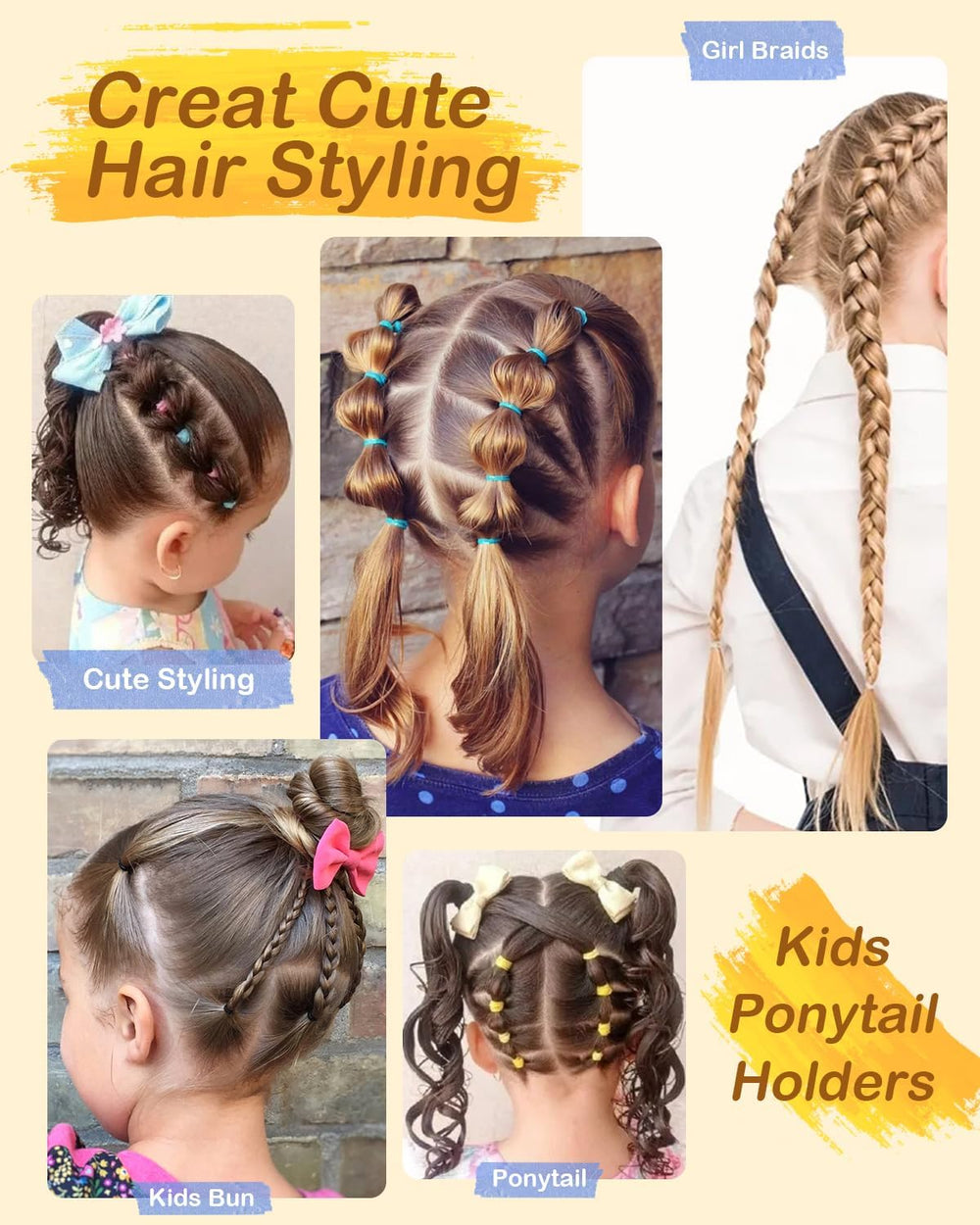 Samnyte herramientas topsy-tail de dos tallas para trenzas rápidas.