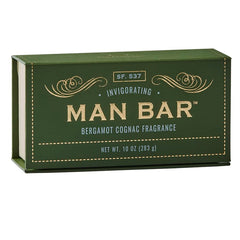 Barra para hombre de San Francisco Soap Company con bergamot cognac y empaque atractivo