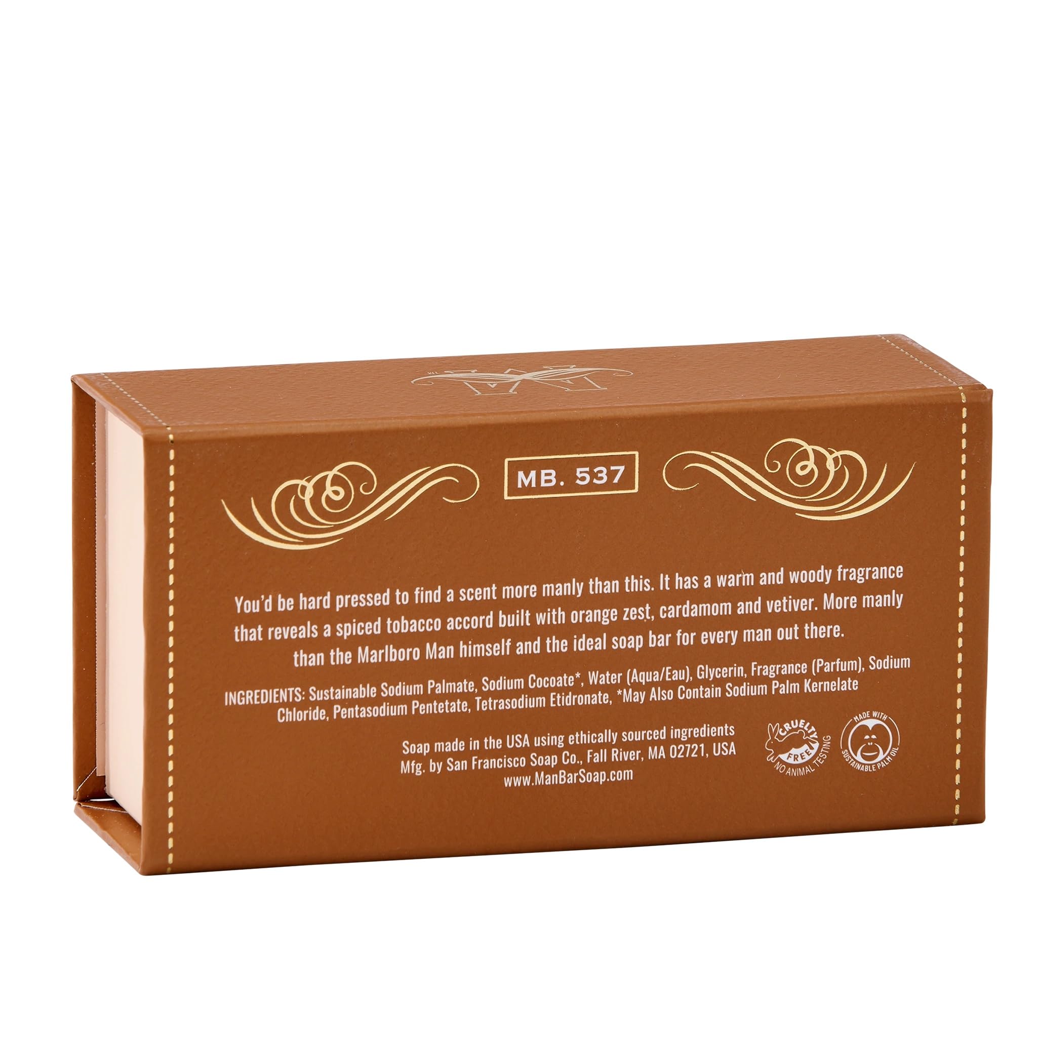 Barra para hombre San Francisco en ducha con espuma suave y lujosa.