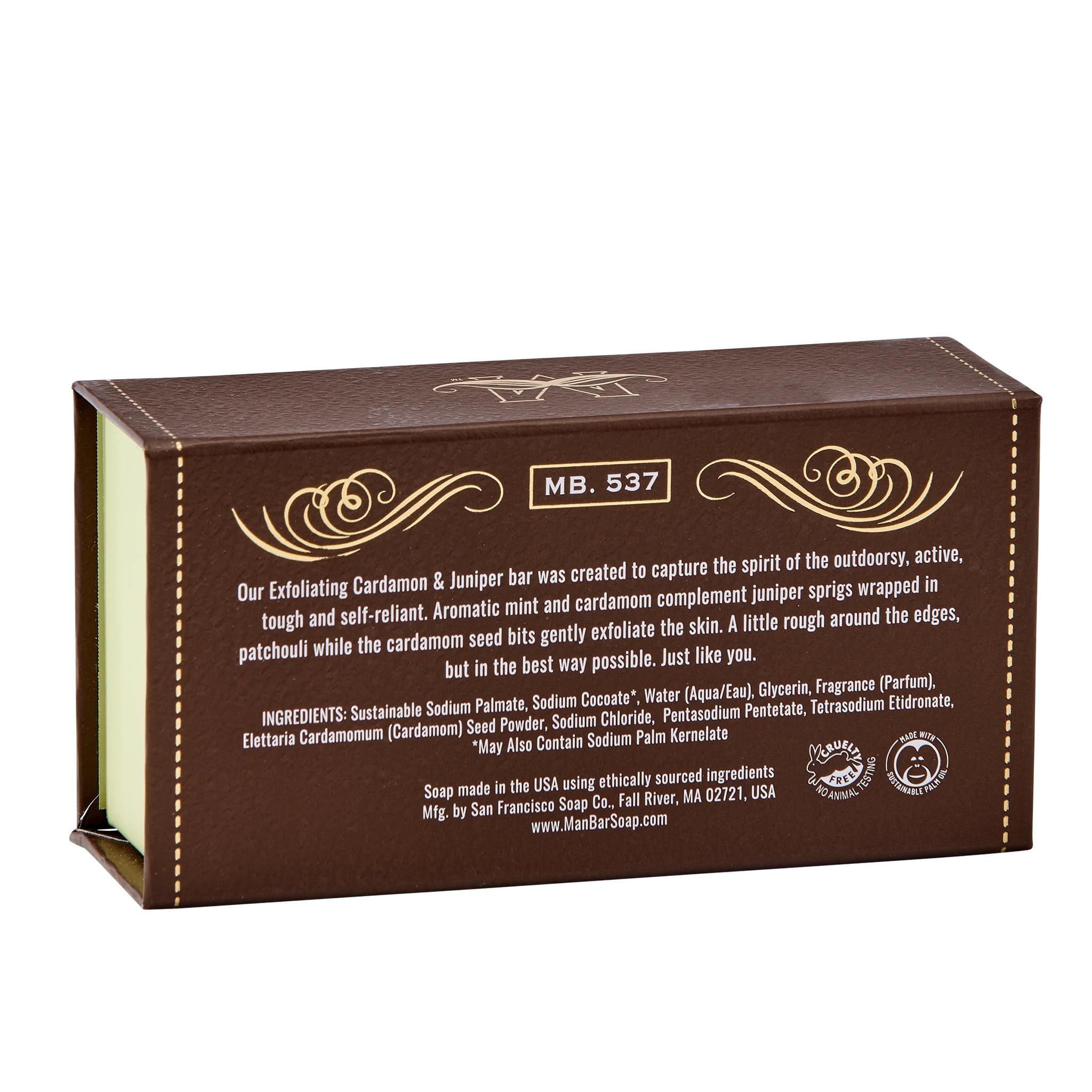 San Francisco Soap Company envase resistente para aventuras al aire libre.