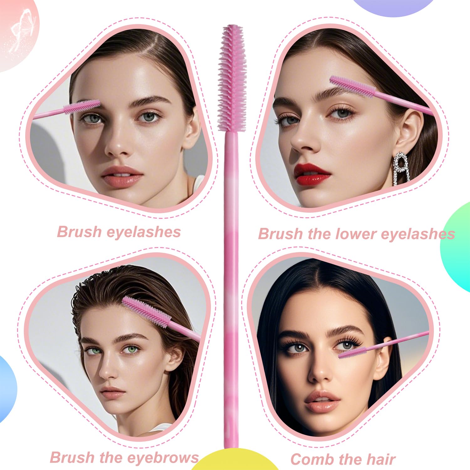 SANARITA lash growth application aids controlled treatment on lashes and brows.