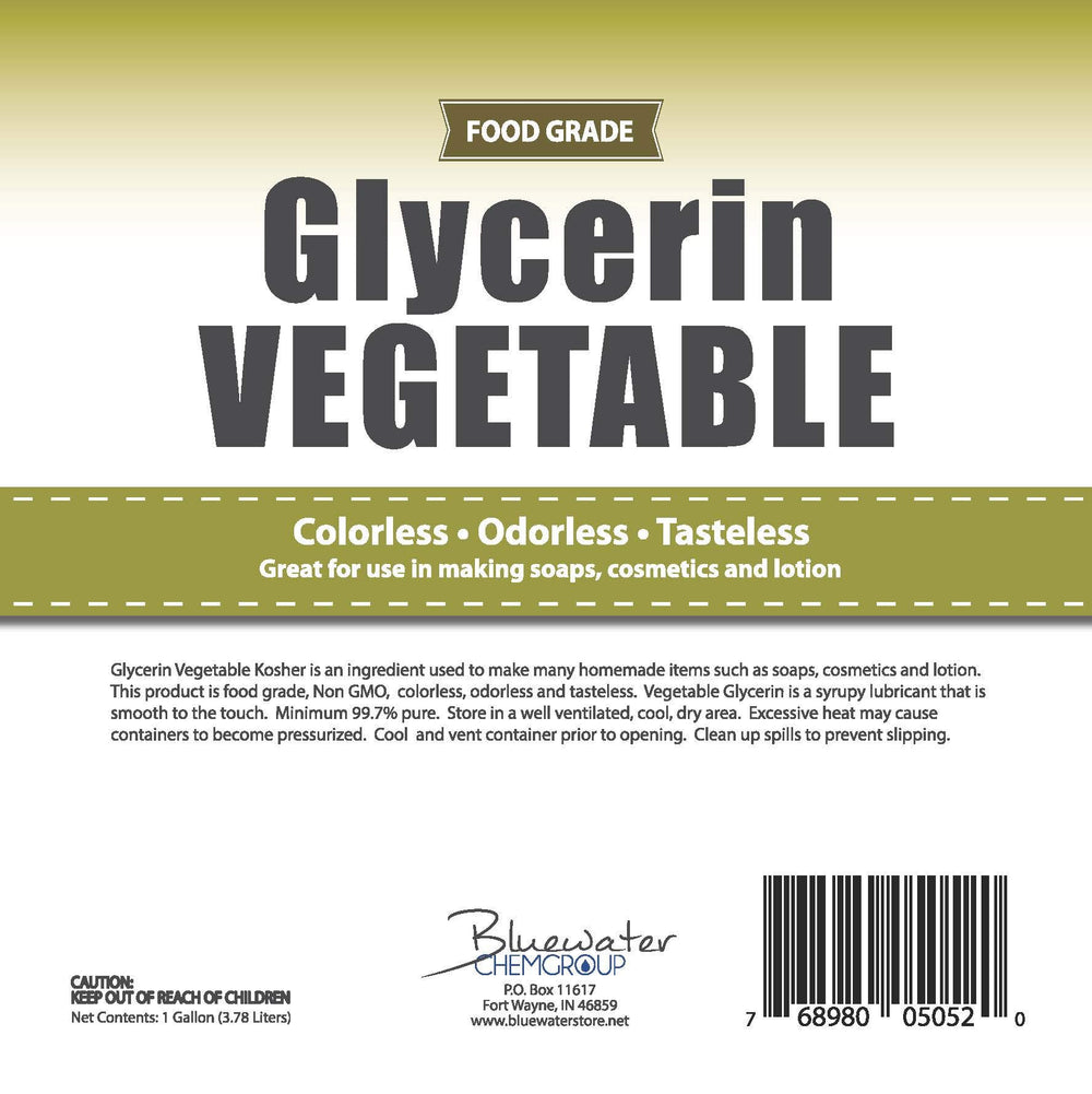 Sanco Industries glycerin in BPA-free container, American-made packaging.