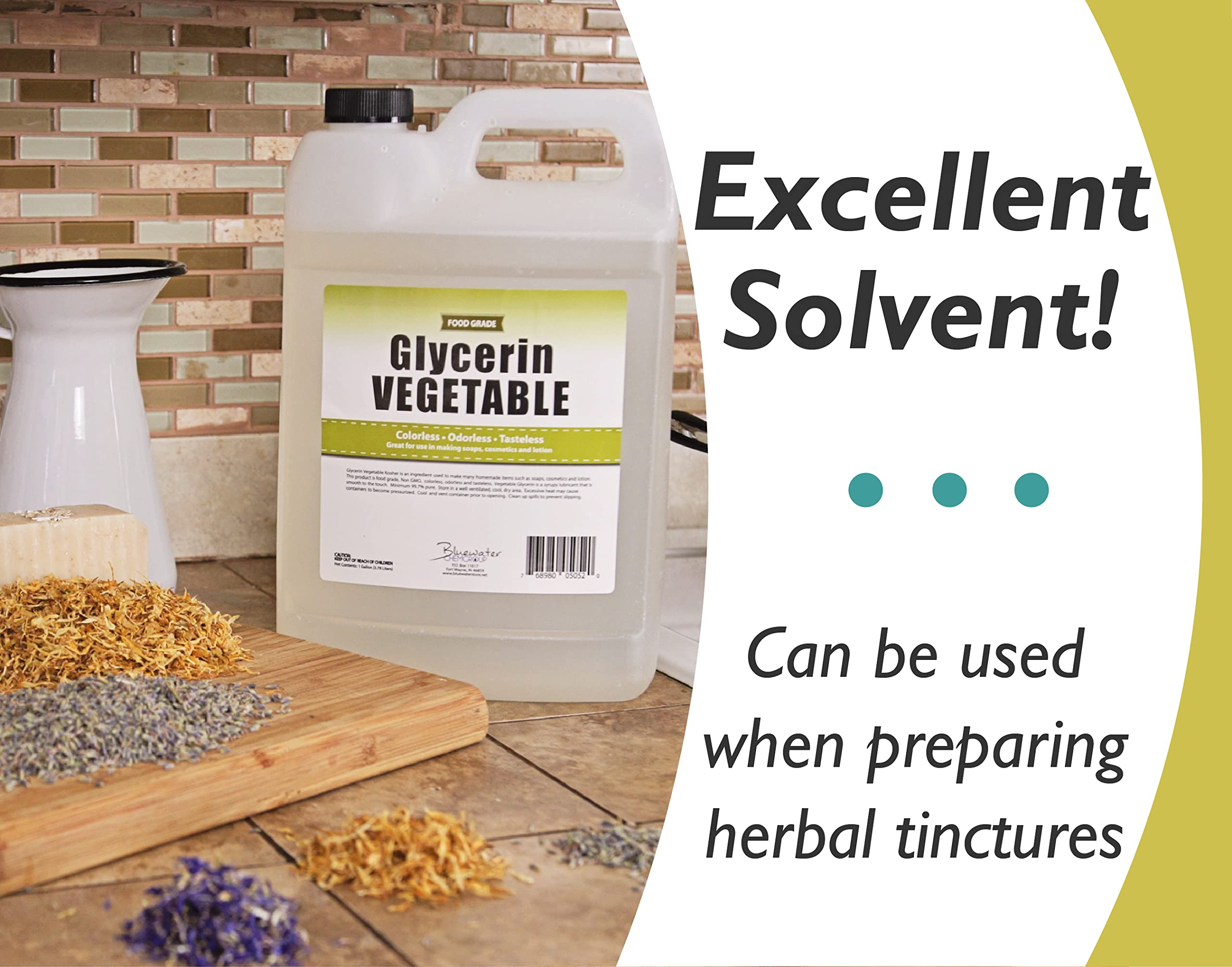 Sanco Industries glycerin used in soap crafting visuals for DIY projects.