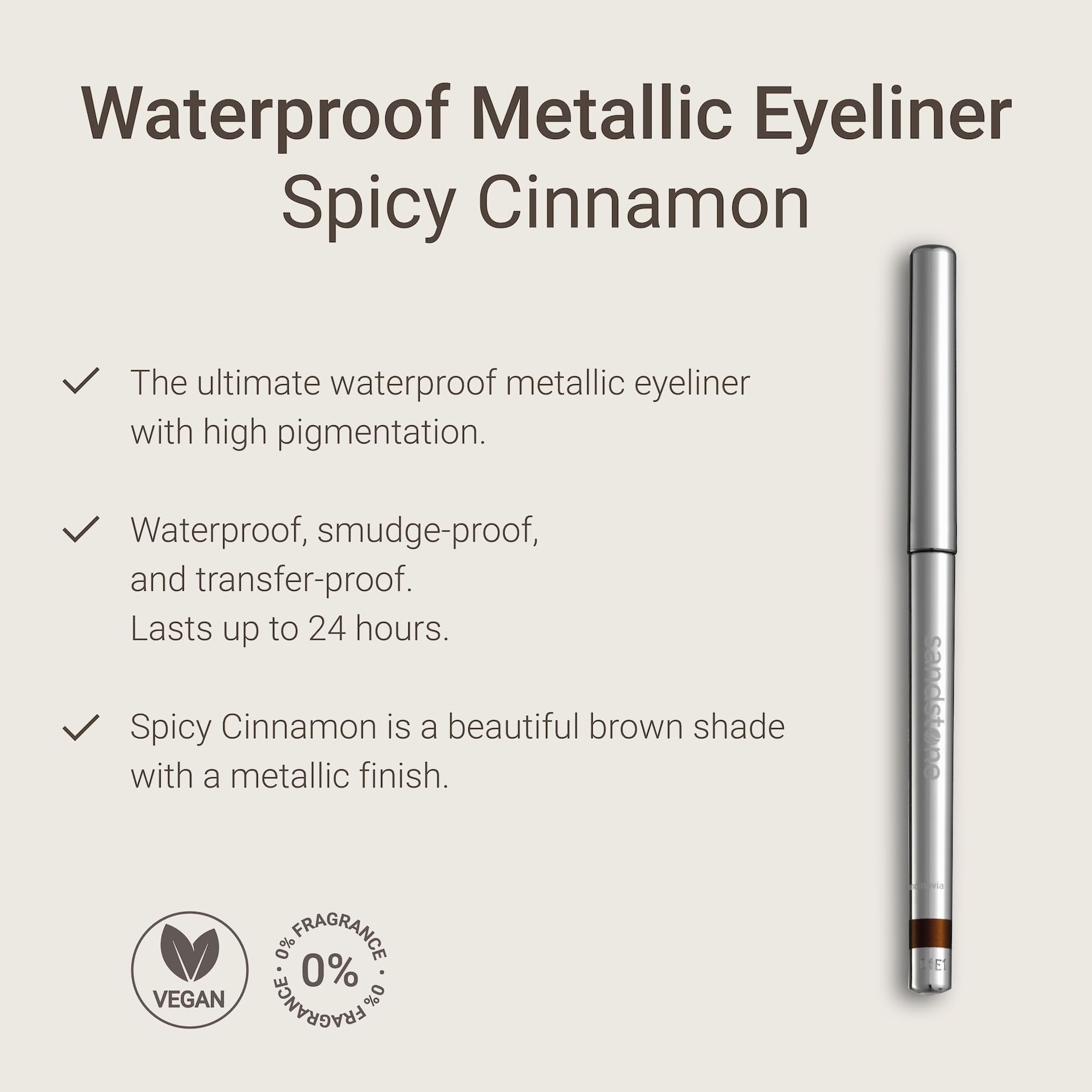 Sandstone Scandinavia delineador-hipoalergenico-ojos-sensibles formula suave para uso diario