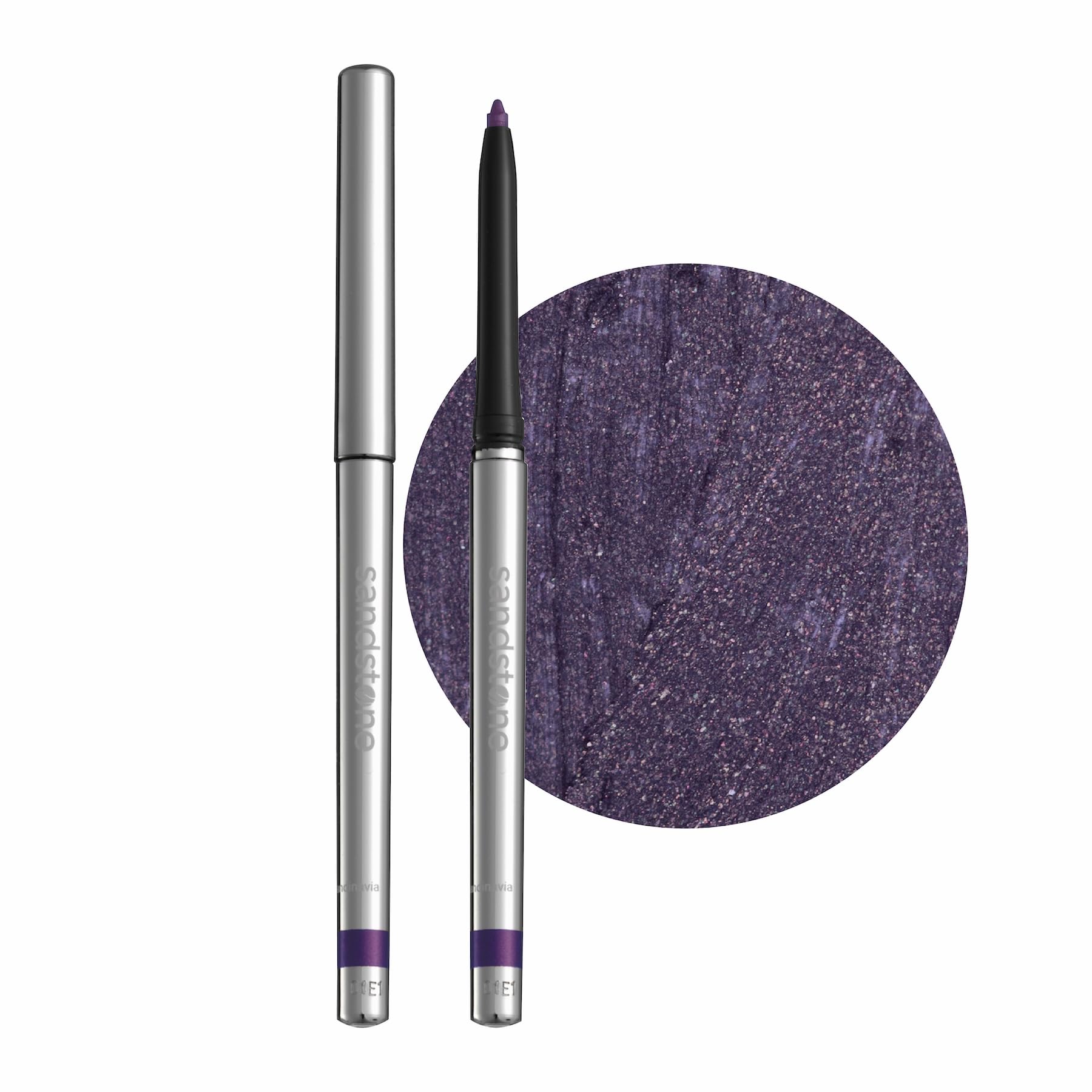 Sandstone Scandinavia delineador metálico morado resistente al agua para ojos.
