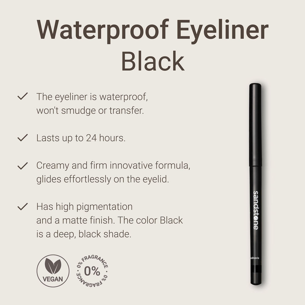 Delineador de ojos sin manchas para un delineado estable.