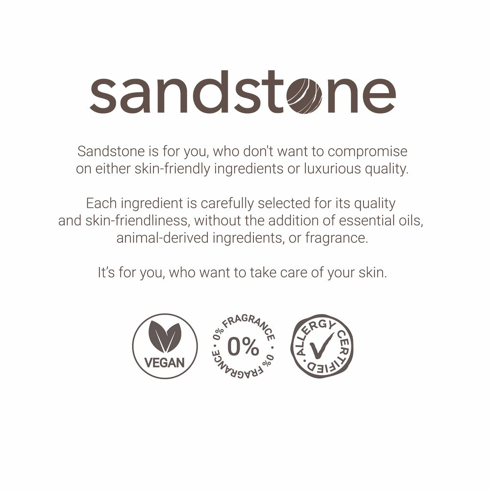 Sandstone Scandinavia Mascara con prueba de alergias para mayor comodidad.
