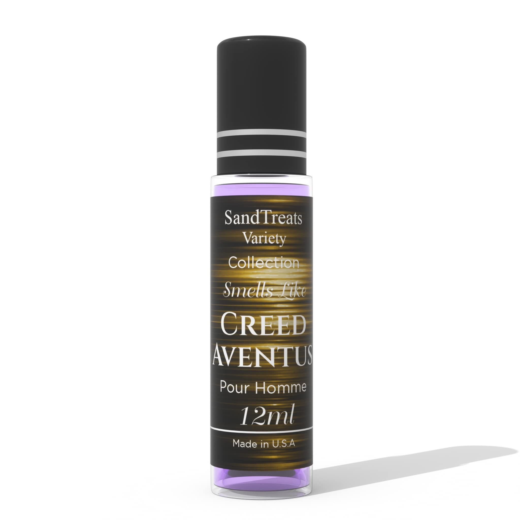 SandTreatsVariety Creed Aventus roll-on oil features jasmine for a refined, uplifting hint.
