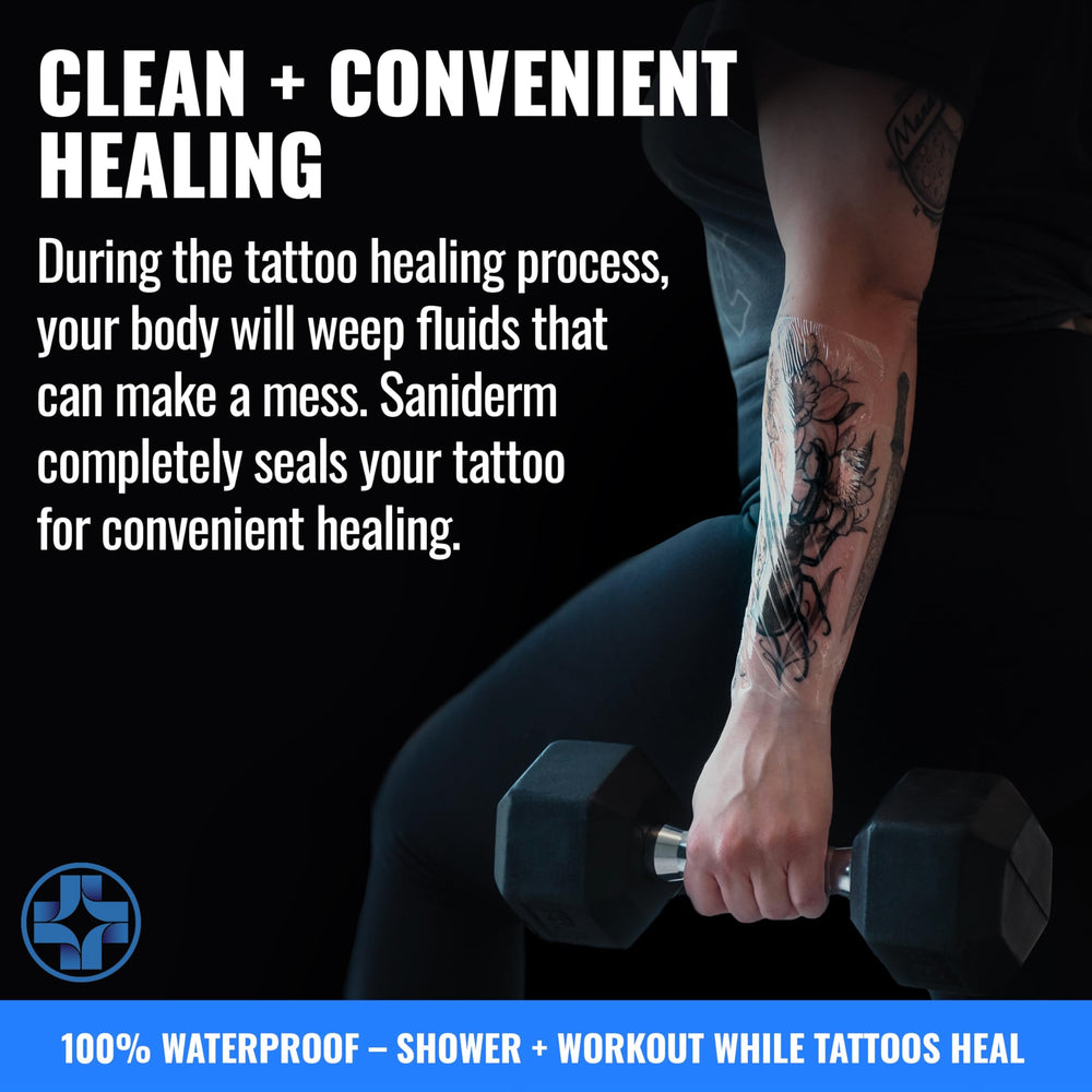 Saniderm bandage staying in place during showering