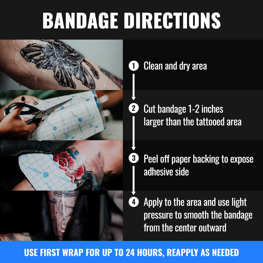 Saniderm Original bandage close up showing waterproof layer
